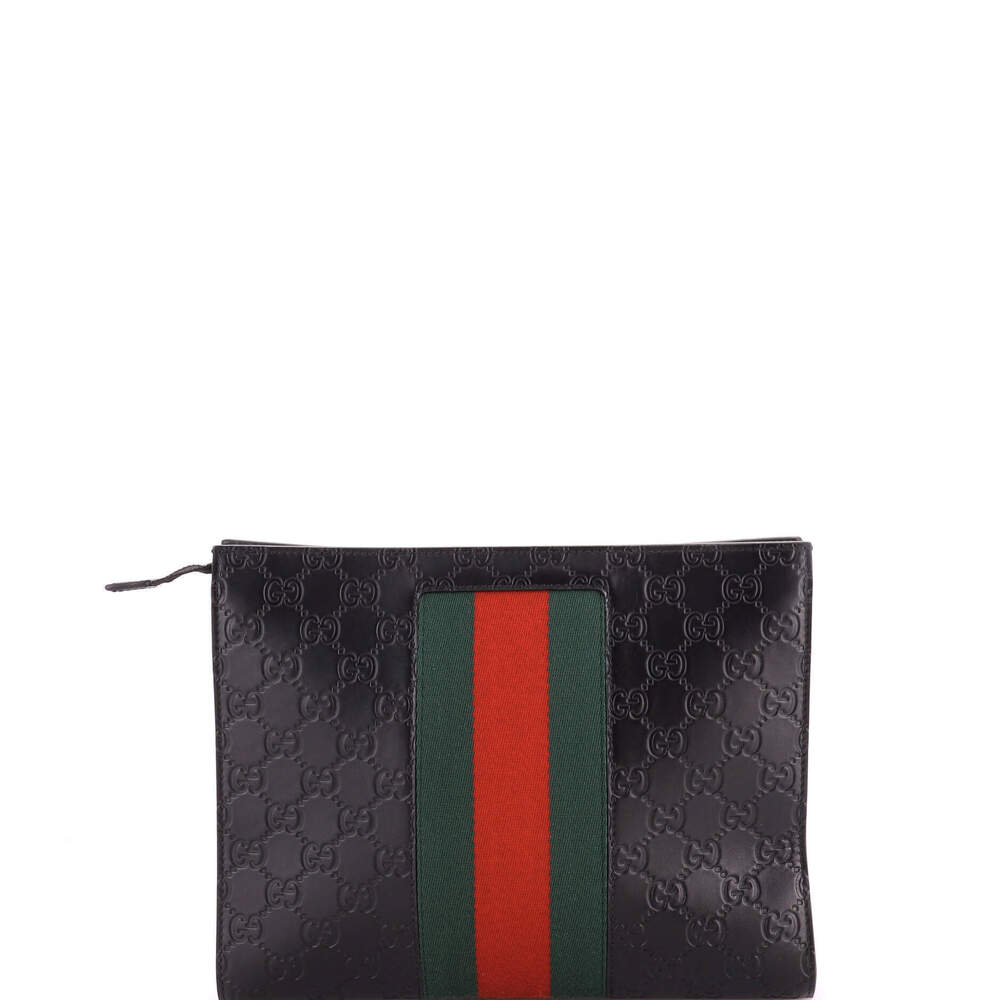 Gucci Web Zip Pouch - Picture 3 of 6